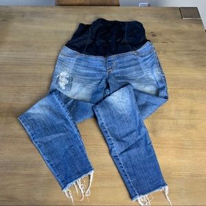 Isabel maternity raw hem Jeggings